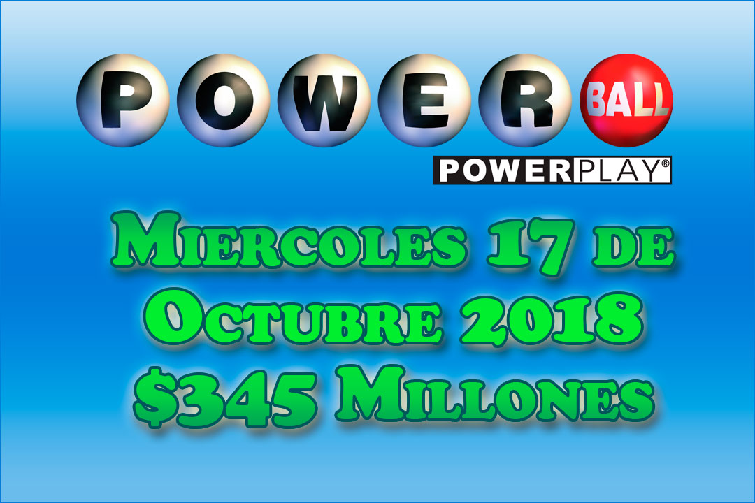 Resultados Powerball Miercoles 17 de Octubre del 2018 345 Millones de
