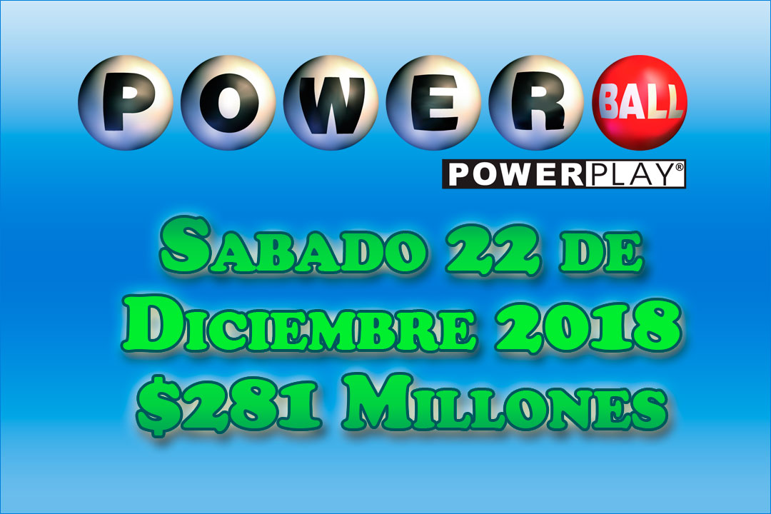 Resultados Powerball Sabado 22 de Diciembre del 2018 281 Millones de