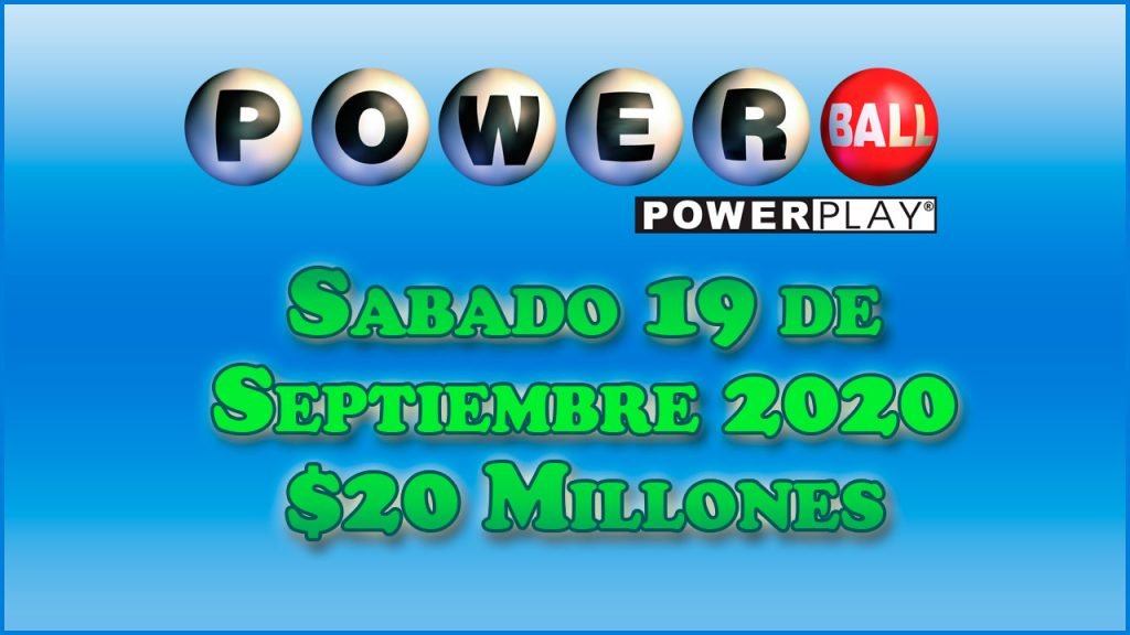 Resultados Powerball 19 de Septiembre del 2020 $20 Millones de dolares
