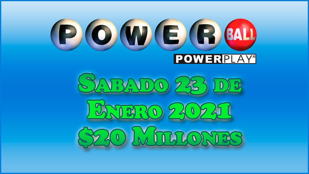Resultados Powerball 23 de Enero del 2021 20 Millones de dolares